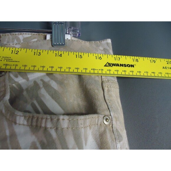 Gloria Vanderbilt Amanda Jeans Women's Size 14 High Rise Light Wash Tan Camo - Picture 6 of 9
